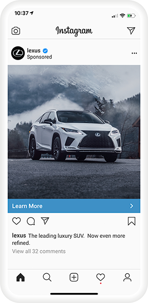 Lexus Instagram ad
