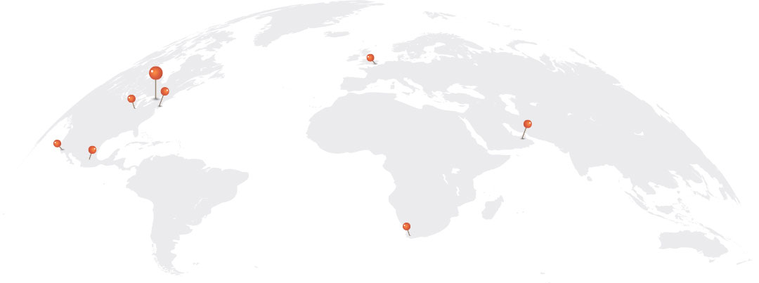 AdChat global locations map