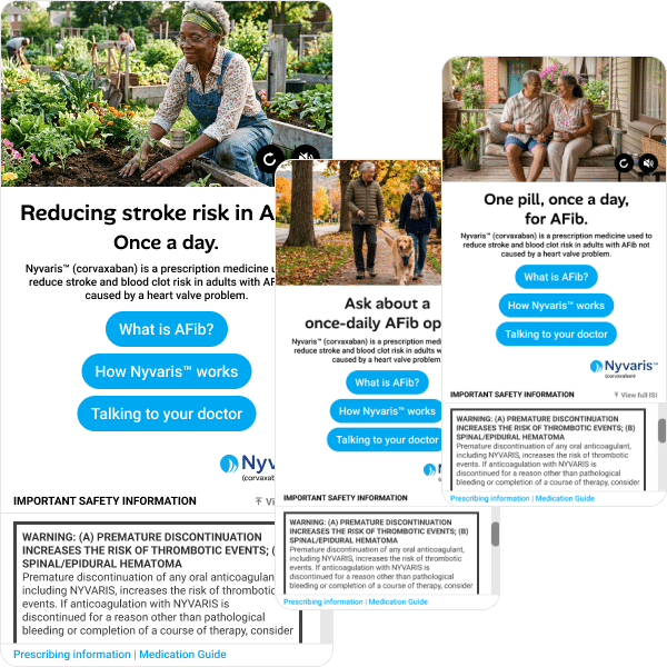 VideoPlus healthcare programmatic display ad